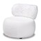 Baxton Studio Tayla Modern & Contemporary White Fabric Upholstered and Black Metal Accent Chair 204-12578 - alternate 3